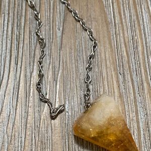 Citrine pendulum